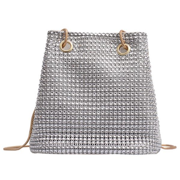 

small fragrance dinner flash drill bucket bag chain shoulder messenger bag