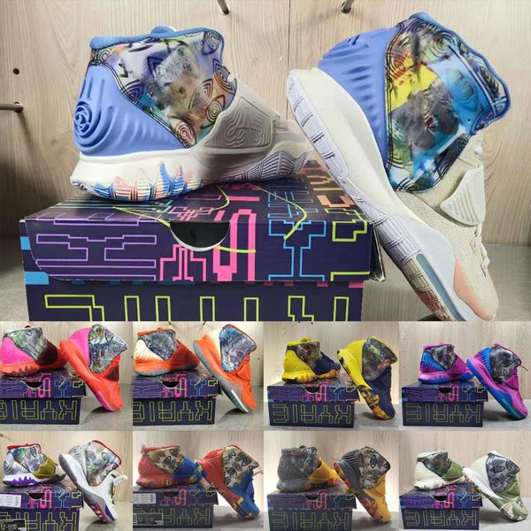 

cushions new kyrie 5 6 pre-heat tokyo nyc miami men mens basketball shoes 5s irving 6s sponge pineapple sports sneakers bob chaussures 6, Black