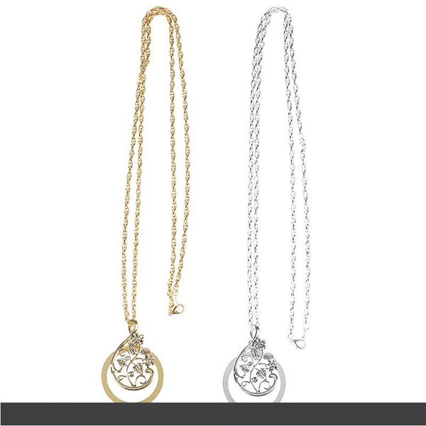 

4.5 x кристалл ожерелье лупа висит лупа утилита монокль объектив монета увеличительное стекло ожерелья кулон с металлической цепочкой, Silver