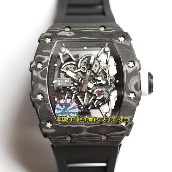 

предельная версия rm 35-02 рафаэль надаль ntpt все углеродного волокна корпус скелет циферблат япония nh автоматический rm35-02 мужские часы, Slivery;brown