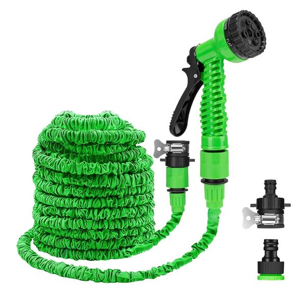 

25-10ft flexible garden water guns garden hose pipe multi- function high-pressure spray nozzle collapsible hose for car