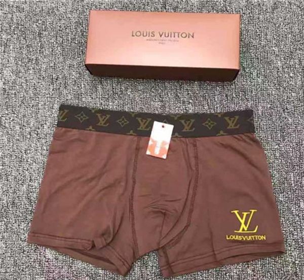 

designer s letter embroidery q1 louis vuitton s luxury s mens boxers underwear man pure color underpants wholesale, Black;white