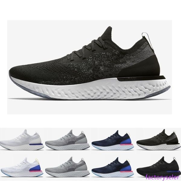 

оптовая эпическая реагировать mens женщин кроссовки черный белый синий instant fly дышащий дизайнер спорт кроссовки обувь размер eur 36-45