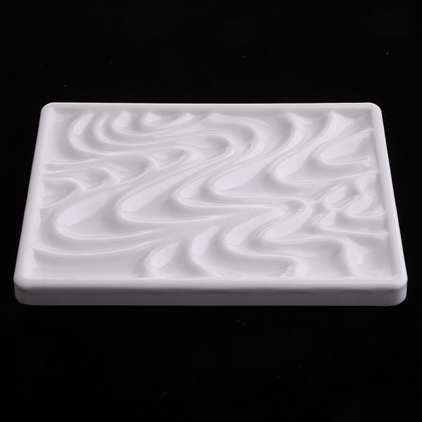 

1 пакет прямоугольник paint лоток палитры пластик для diy craft профессионального искусства живописи