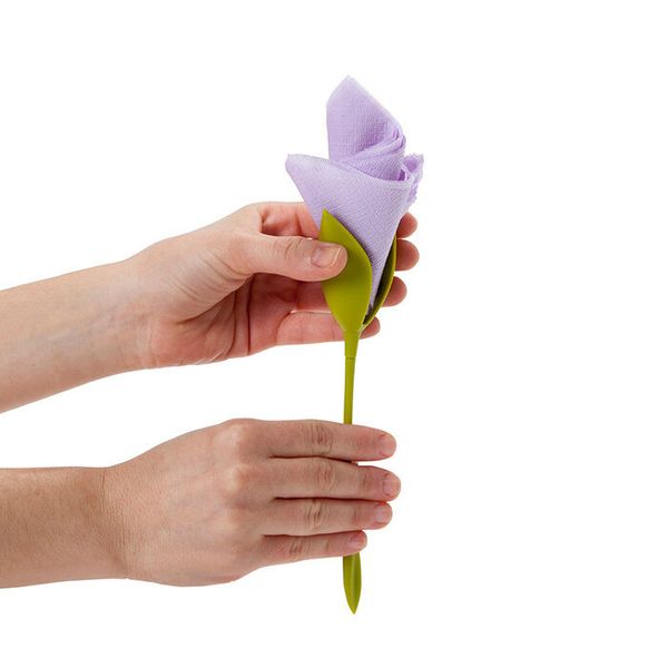 

tissue holders for tables green stemmed plastic twist flower buds serviette holders plus party decor arrangements