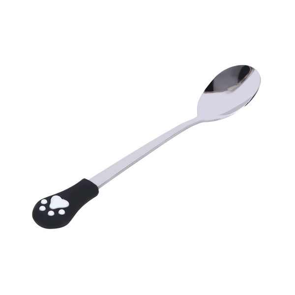 

1 pcs stainless steel cute cat claw coffee spoons fruit dessert spoon candy tea spoon cat drink tableware kitchen supplies