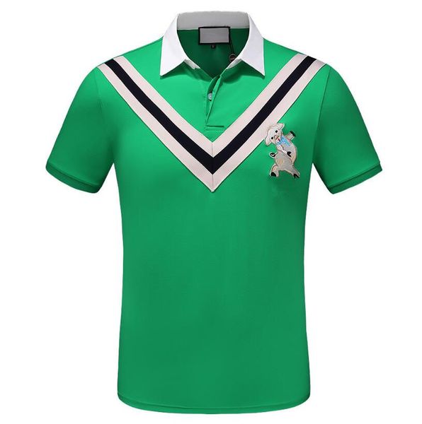 

2019 Новый Летний Модный бренд Хлопок футболка Цветочные Змея вышивка мода Футболк