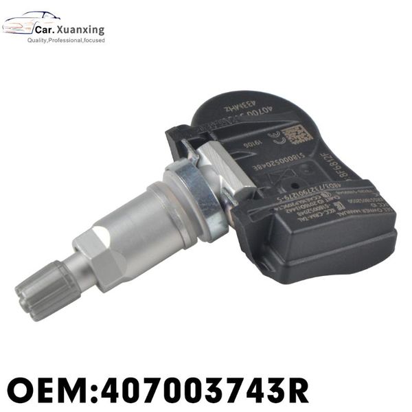 

407003743r tire pressure sensor monitoring system 433mhz tpms for megane for laguna fluence s180052064a