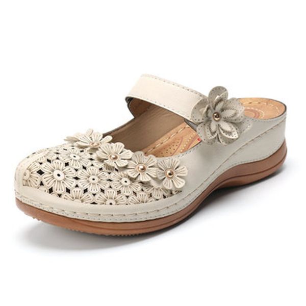 

selling europe america summer multi-color porous shoes women's vintage ultra-comfortable flat round-toe soft casual women's, Black