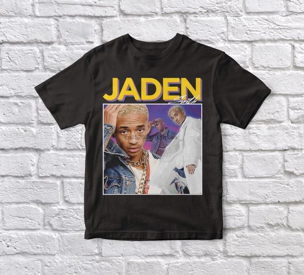 

jaden smith 90s vintage black tshirt men t shirt, White;black