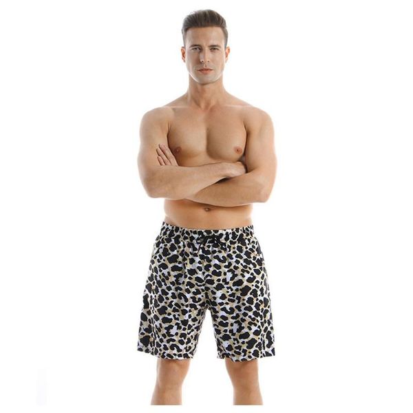 

men's shorts fashion summer floral printed elastic waist beach wear quick dry board trunks plus size sunga masculina#g3, White;black