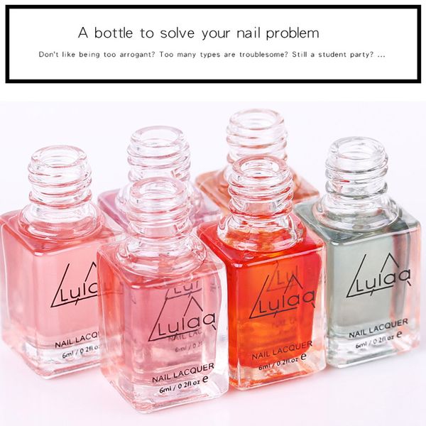 

girls transparent gradient nail polish 3d diy nail art decoration ldo99