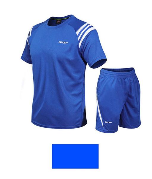 

5xl mens летний дизайнер 2pcs костюмы crew neck коротким рукавом сплошной цвет homme одежда спорт стиль повседневная одежда, Gray