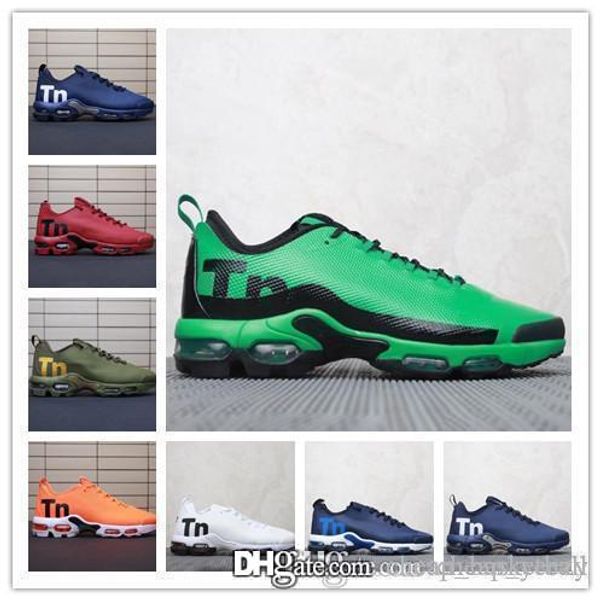

new 2019 tn plus mercurial mens designer sneakers chaussures tns classic black white blue men trainers running shoes size us7-11
