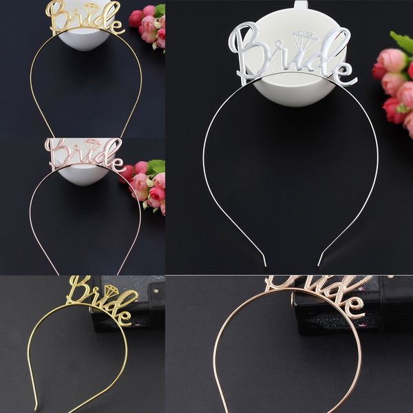 

bride letter hair wedding flower girl children hair band headdress headdress crown headband wedding crown bride, Slivery;white