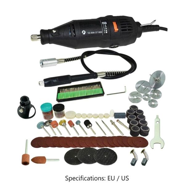 

120pcs/set mini electric grinder drill 5 speed adjustable drilling engraving polishing rotary machine kit accessories us/eu plug