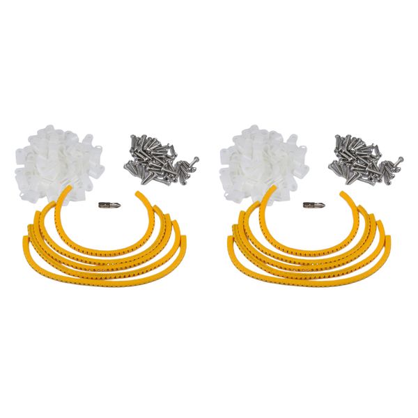 

200pack -rope light clear монтаж зажимов с винтовым - "r" стиль (200 винты