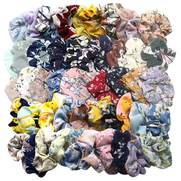 

12/40/50pcs velvet scrunchie women girls elastic hair rubber bands accessories gum for women tie hair ring rope ponytail holder, Brown