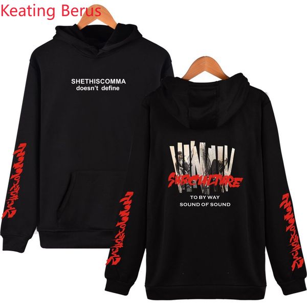 

women and men hoodies kpop hoodies and sweatshirts 2019 women new 4xl harajuku sweatshirt hip hop clothing 1342, Black