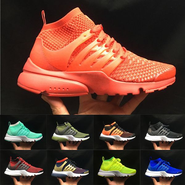 

2019 presto 5 mens womens sock running shoes air cushion prestos ultra br qs tp yellow pink black oreo trainers designer sneakers