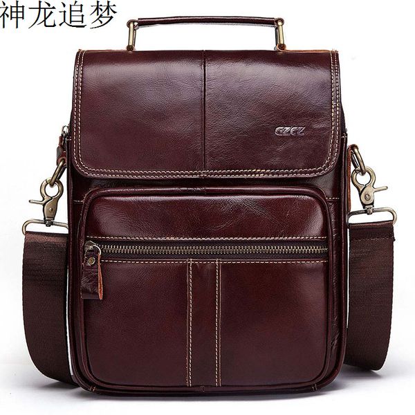 

винтаж натуральная кожа мужчины бизнес сумочка коровья кожа мужской портфель сумка мода кожа двойной молнии сумка плечо