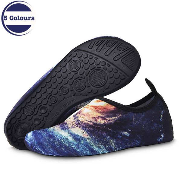 

2019 summer new couple fitness swimming anti-skid quick-drying shoes outdoor sports breathable lightweight barefoot wading shoes, Black