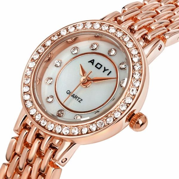 

elegant watch for women, white/rose gold and gold colors, 20cm length fast shipping watches gift for wife, Slivery;brown