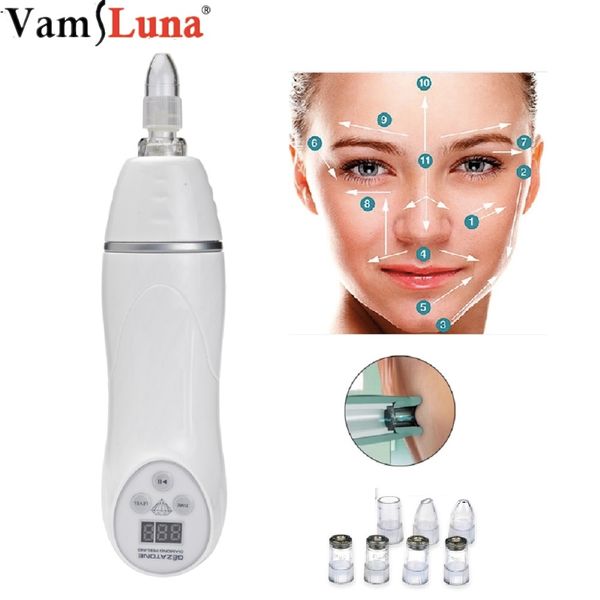 

vamsluna skin care pore vacuum blackhead suction remover acne pimple removal tool face clean facial diamond dermabrasion