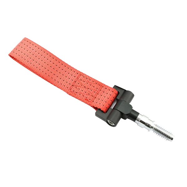 

universal easy install nylon front towing strap trailer ring car bumper traction hook racing auto accessories practical