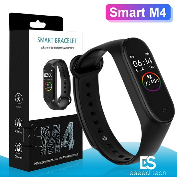 

m4 smart band fitness tracker watch sport bracelet heart rate smart watch 0.96 inch smartband monitor health wristband pk mi 4 m3