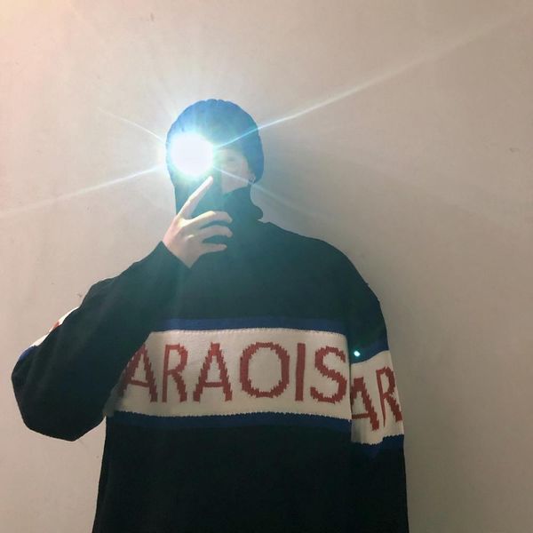 

plus size sweater men knitted letter patchwork men's casual long sleeve pullover male cotton autumn winter sweaters black white, White;black