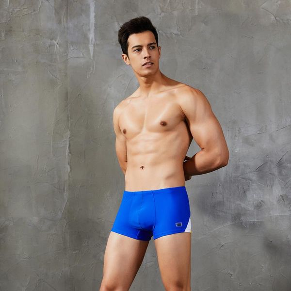 

swimsuit bottoms low waisted men's swim boxer casual bathing pants swimwear stretch contrast drawstring beachwear male summer