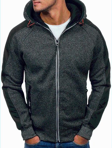 

male pullover hoodie men hoodies print jacket spring autumn drawstring zipper hooded sweatshirt coat a44