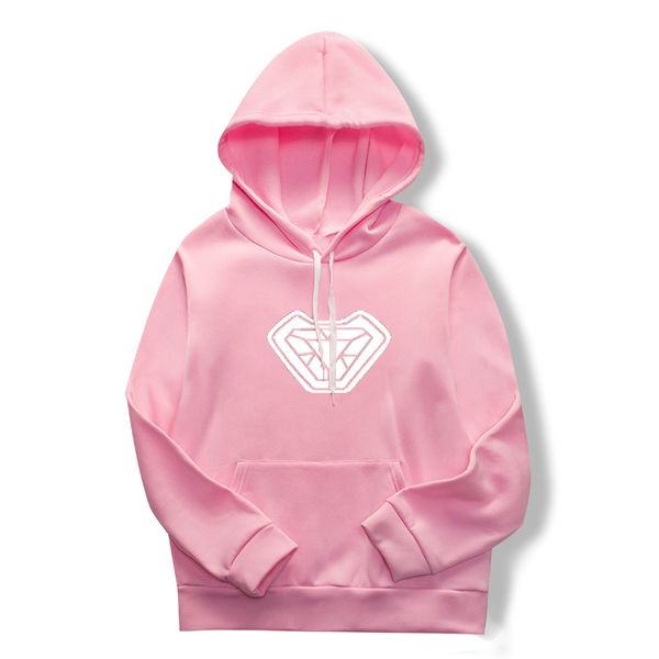 

the latest pink print iron man hoodie from 2019 is the casual sports suit for both men and women, Black
