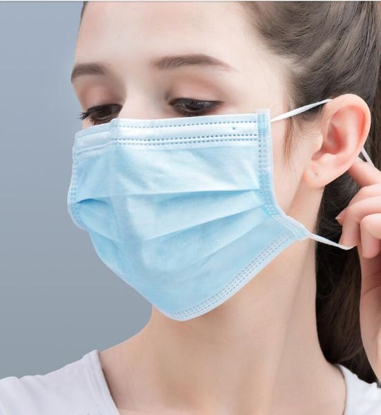 

mf2g stock 10 1pcs non in mask woven dust famen women 3 layersblack blue