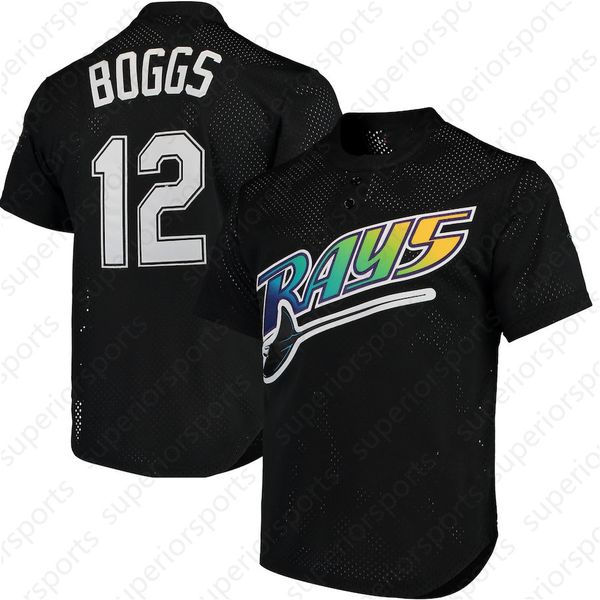 

12 Wade Boggs Stitched 39 evin Kiermaier Tampa 3 Evan Longoria Bay Ray 150th Anniversary Baseball Jerseys M-XXXL Stock