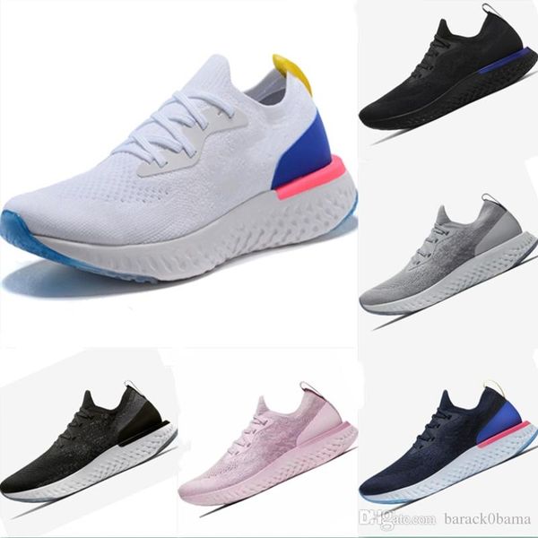 

2018 high quality Epic React Running Shoes Men Women Sneakers Fly knit For Sale Men Women Breath Comfortable Athletic Sneaker size 36-45