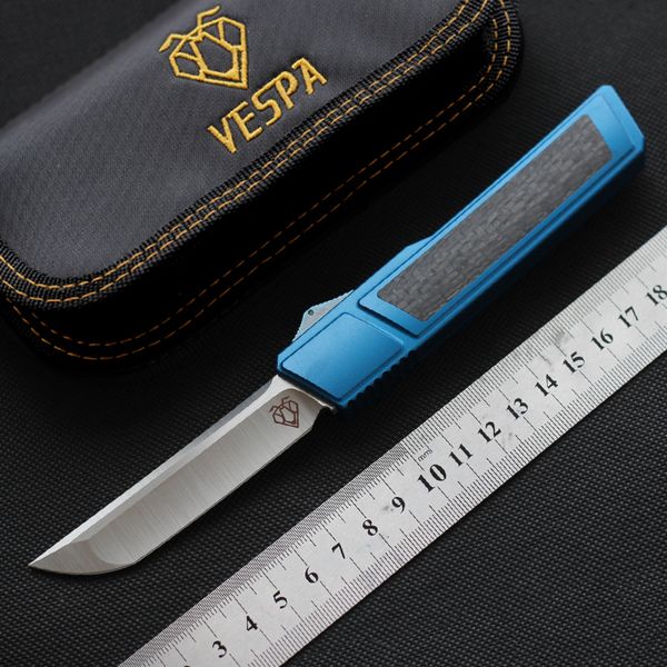 

VESPA Ripper High quality Knife 100% M390 blade 7075Aluminum + CF Handle Survival knives outdoor EDC Tool hunting pocket Tactical knife