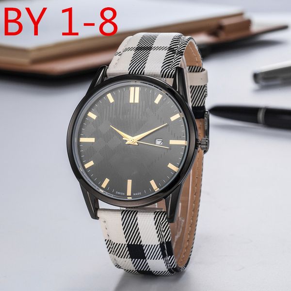 

england style fashion men women casual dress wristwatch leather strap quartz movement male female gift clock fashion brand watch knight, Slivery;brown