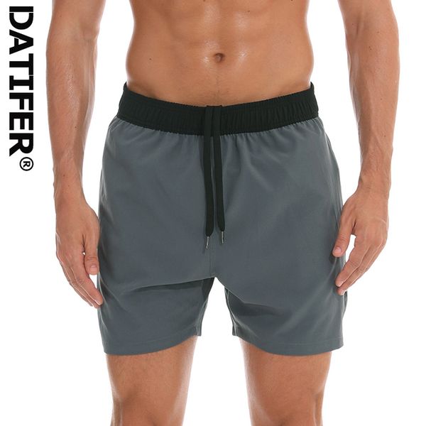 

datifer 2020 new male fitness running shorts mens sports shorts quick drying training elastic waist gym pants d503g