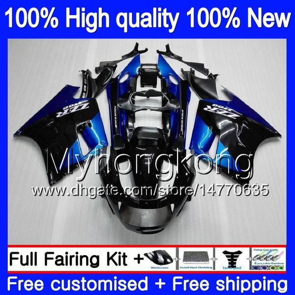 Corpo per KAWASAKI ZZR 1100 CC ZX-11R 1990 1991 1992 Blu nero 205MY.8 ZX 11R ZZR1100 ZX11 R ZZR-1100 ZX-11 R ZX11R 90 91 92 Carenatura