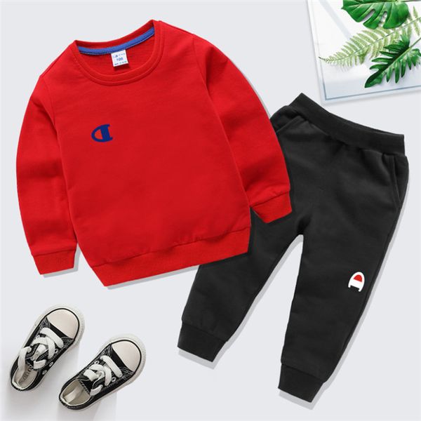 

детский дизайнерский спортивный костюм мужчины женщины 3-8 лет старый средний возраст молодые дети хип-хоп 2 шт набор хлопок алфавит печати, White