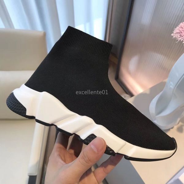 

luxury sock shoe discount knitted stretch casual shoes sneakers speed trainer sock race comfort black shoes men women white oreo with box