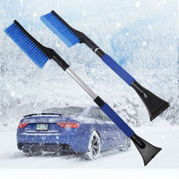

car snow cleaning brush tool long handle adjustable ice scraper car glass frost snow shovel