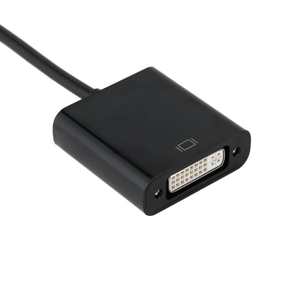 

1pcs displayport dp male to dvi female adapter video display port cable converter for pc lapblack