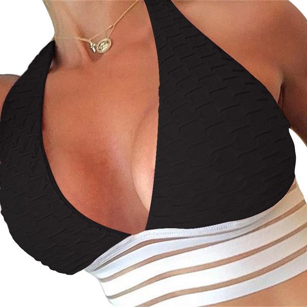 

vertvie 2pcs 2019 yoga bra athletic underwear women sports bras running gym breathable yoga bra fitness jogging bras female, White;black