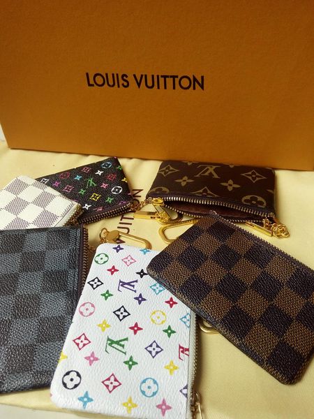 

Whole ale pecial 6 color key pouch zip wallet coin leather wallet women de igner pur e without box du t bag