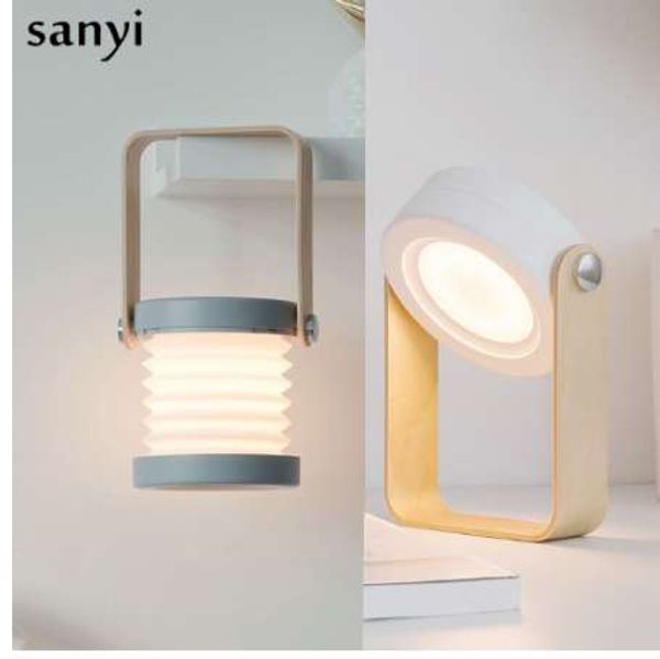 2019 Hook Lantern Retractable Bedside Desk Night Light Bedroom Charging Rotatable Desk Reading Table Lamp Outdoor Portable Book Light From