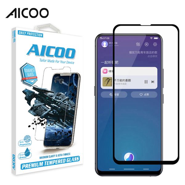 

Aicoo full glue tempered gla creen protector for iphone x max xr x 8 plu am ung 10e m10 m20 a30 a50 moto g7 power huawei p30 packging
