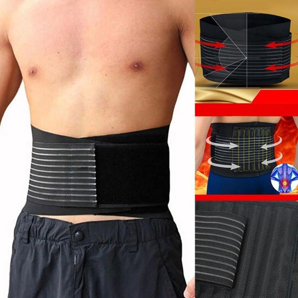 

sports protective waist support belt double-layer solid all seasons black pressurized medium belt, Black;gray